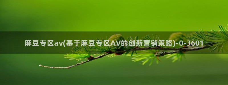 91麻豆国产专区：麻豆专区av(基于麻豆专区AV的创新营销策略)