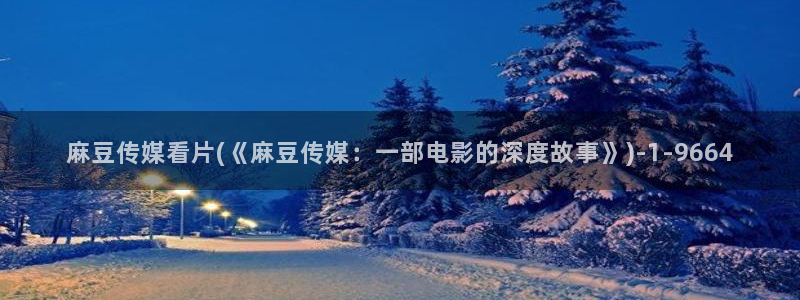 wwav麻豆专区：麻豆传媒看片(《麻豆传媒：一部电影的深度故事》)